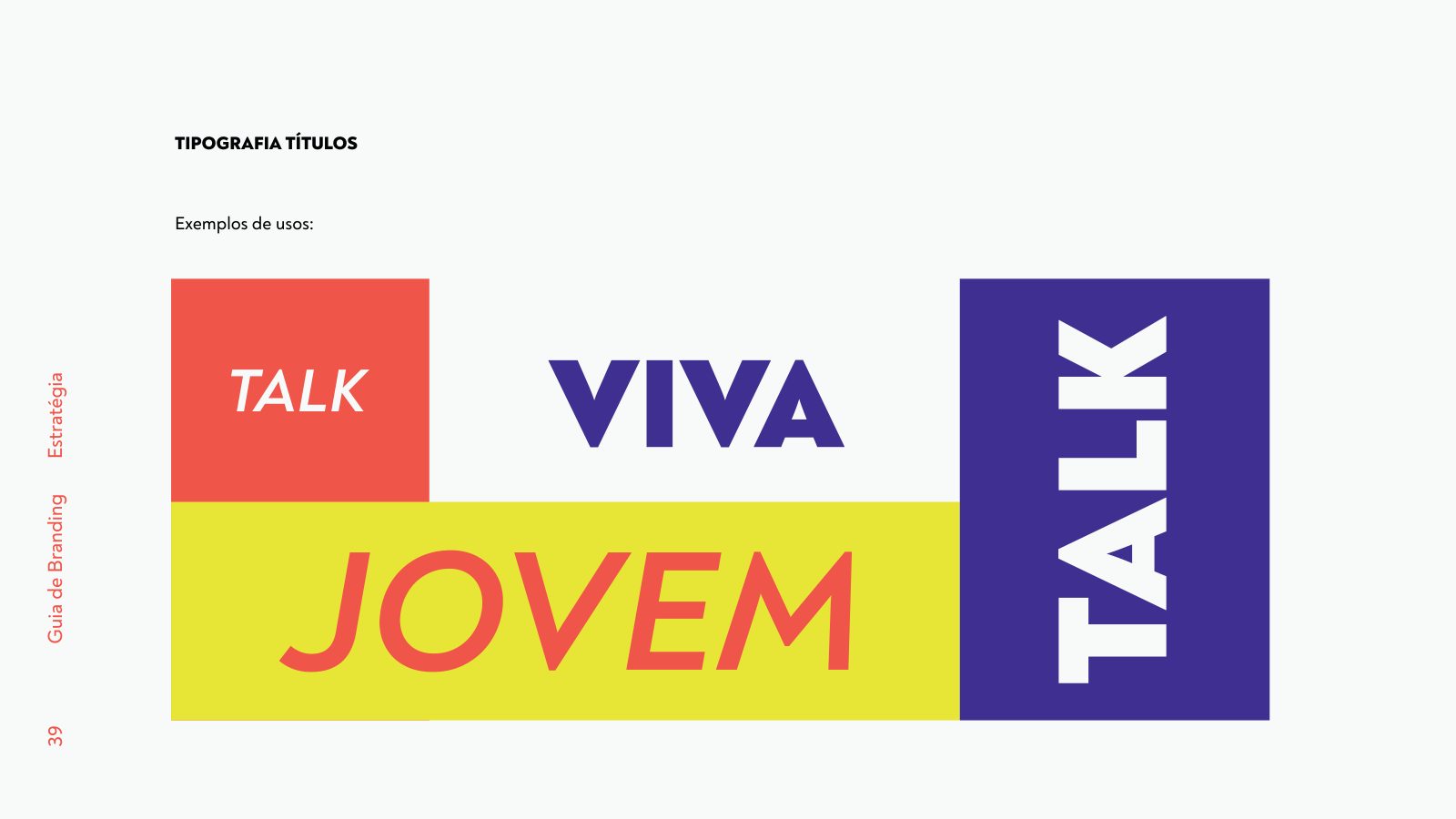 Exemplos de uso tipográfico em composição